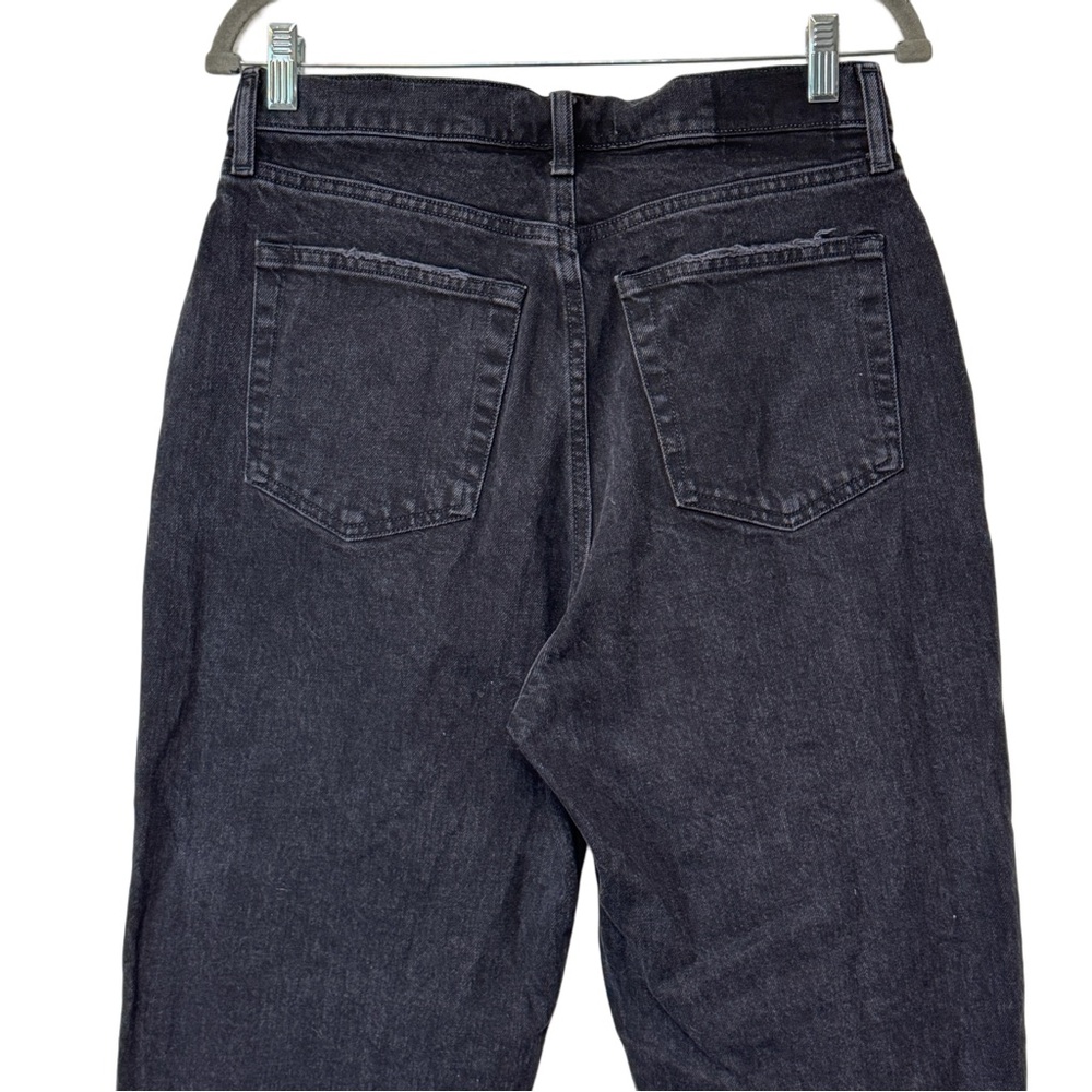 {A&F} "The Dad High Rise" Curve Love Crossover Waist Black Denim Jeans - Picture 5 of 7